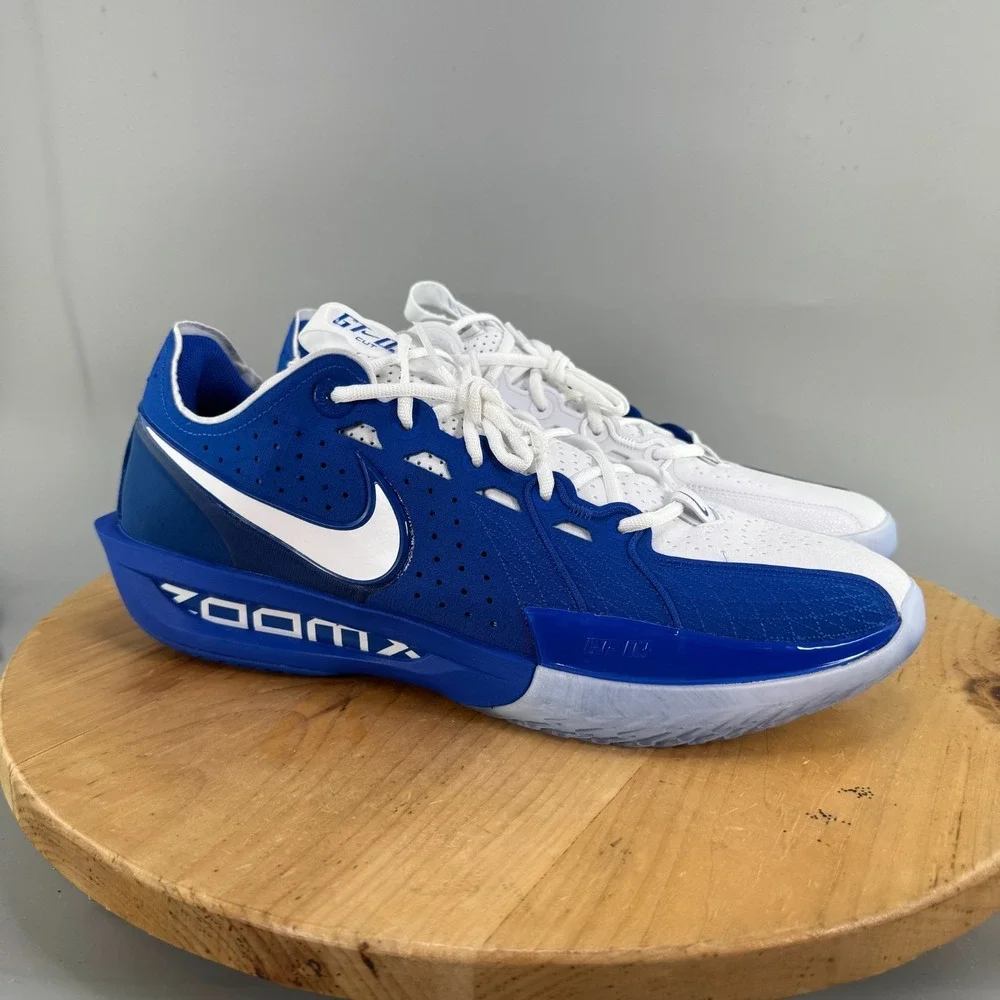 Nike Air Zoom GT Cut 3 TB Mens Size 16 Basketball Shoes White Royal Sneakers NEW